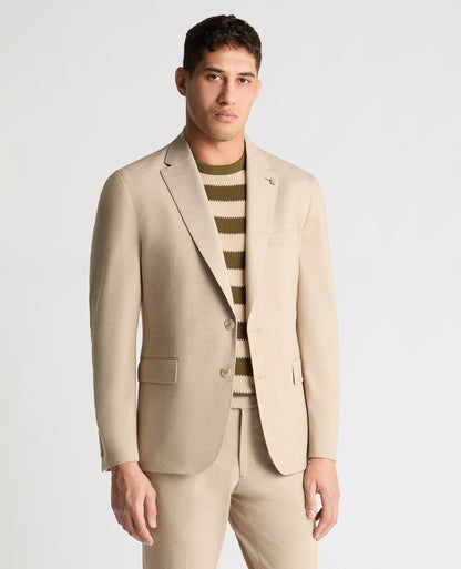 Man wearing a stone jacket