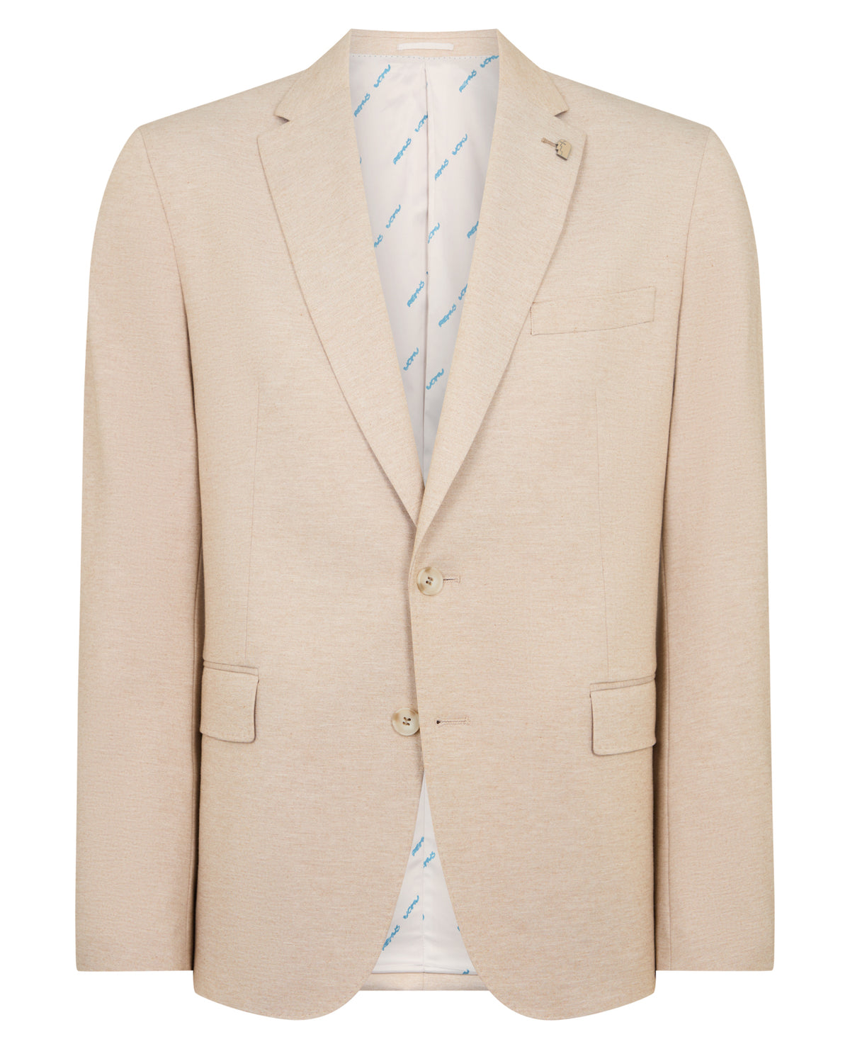 Man wearing a stone jacket