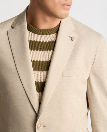 Man wearing a stone jacket