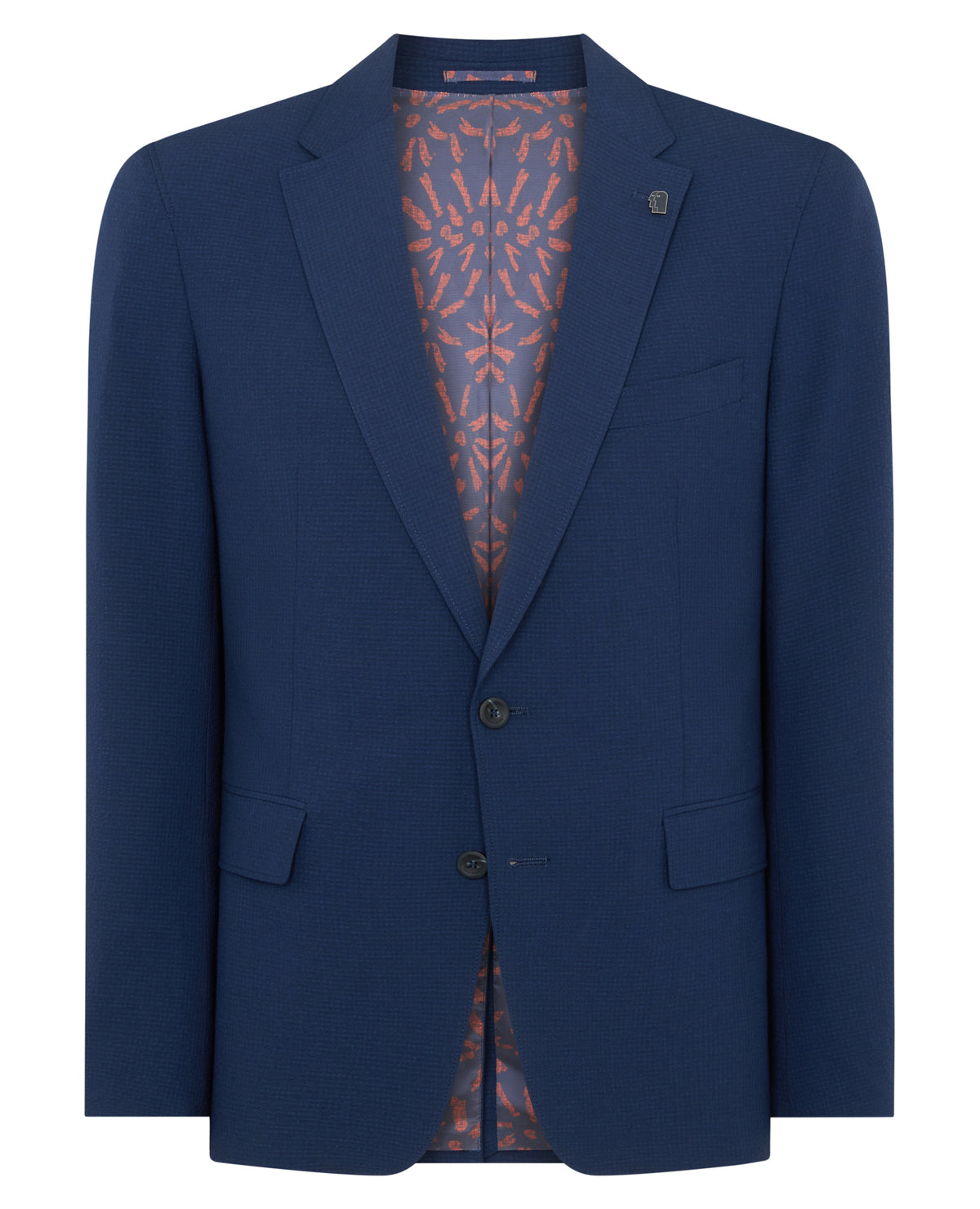 Man wearing a blue jacket