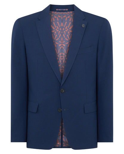 Man wearing a blue jacket