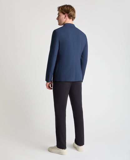 Man wearing a blue jacket