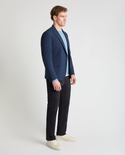 Man wearing a blue jacket