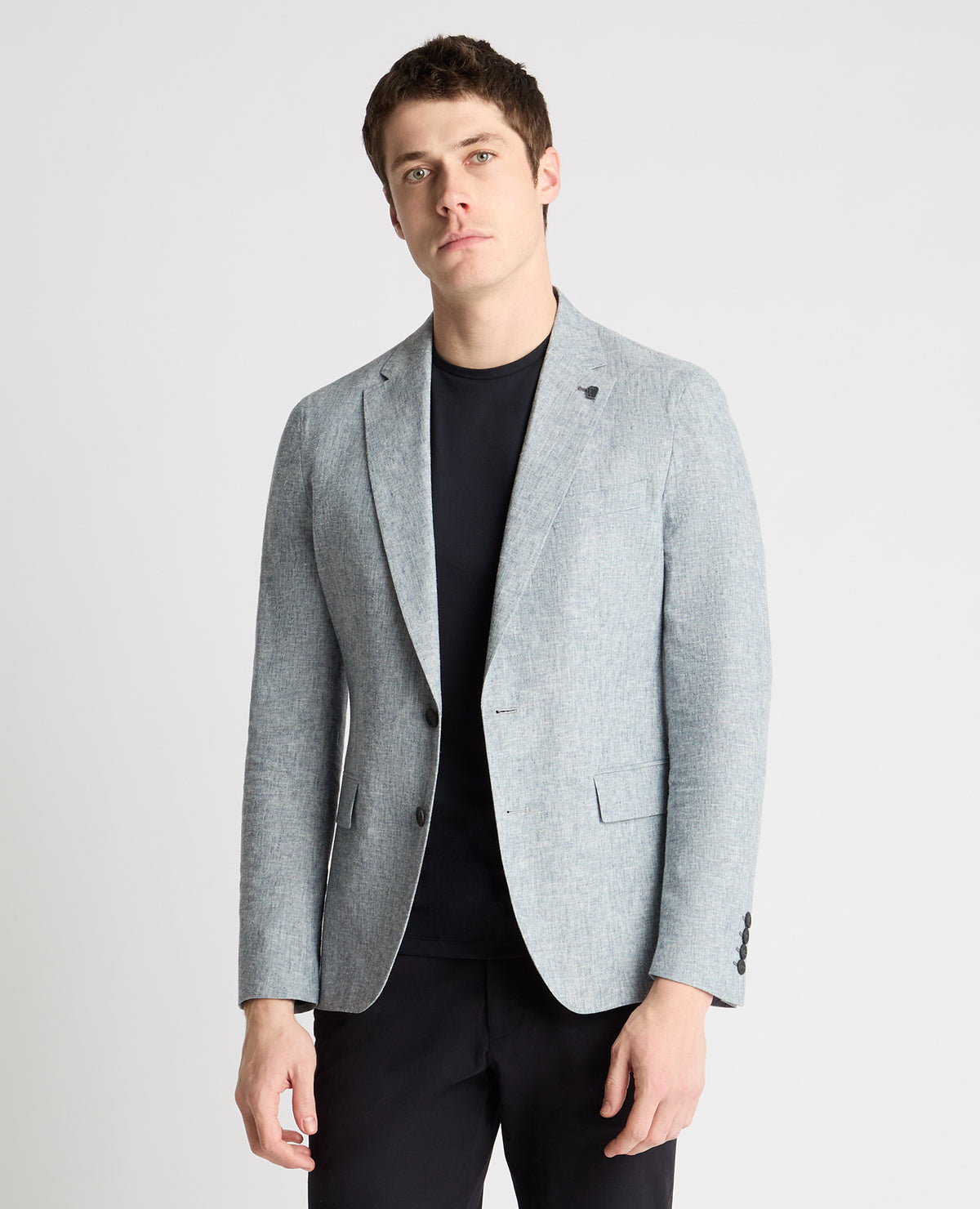Man wearing a blue jacket