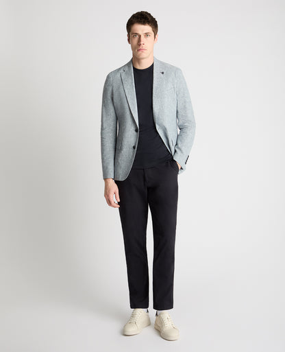 Man wearing a blue jacket