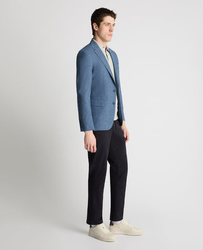Man wearing a blue jacket