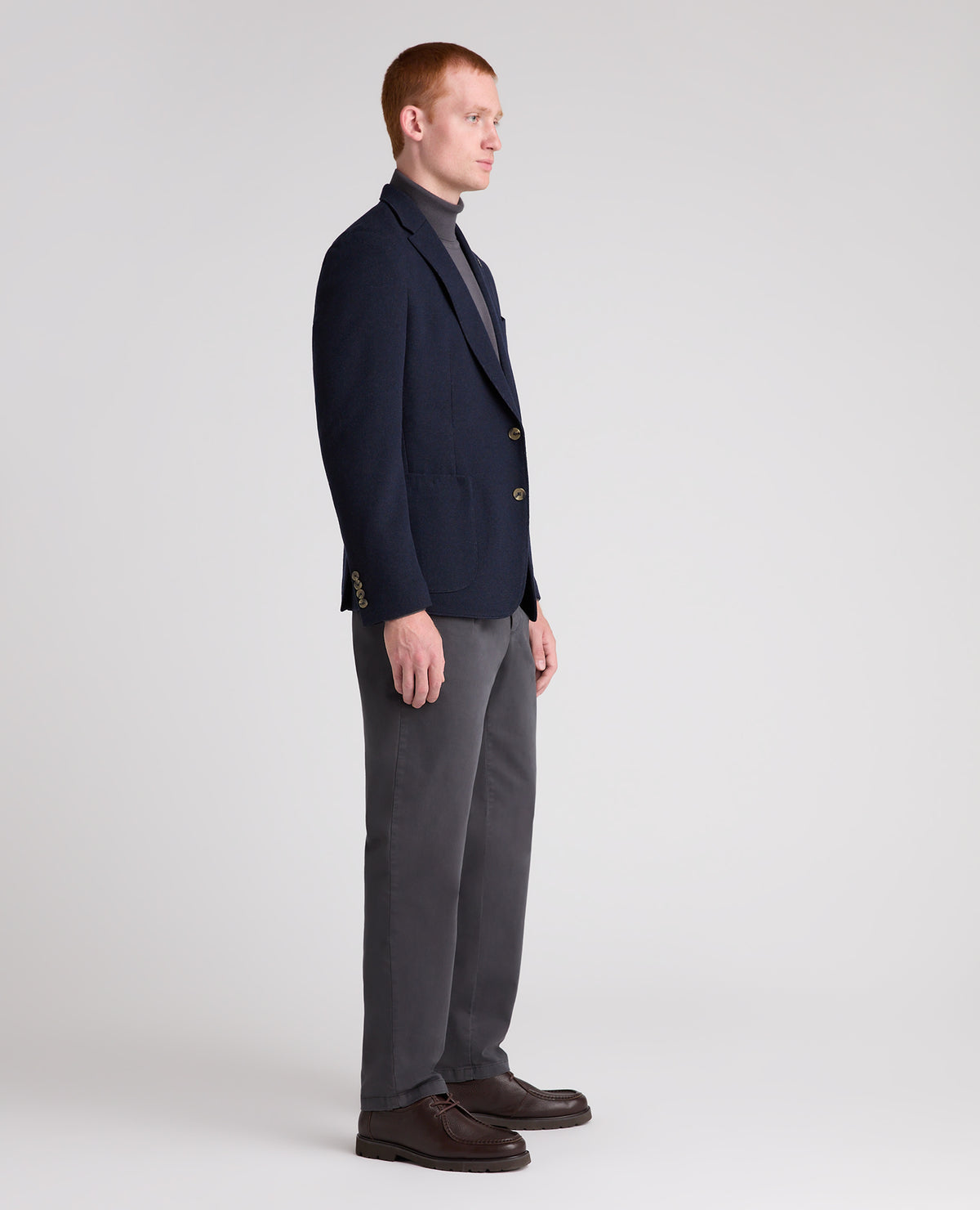Navy Antoni Wool Blend Jacket