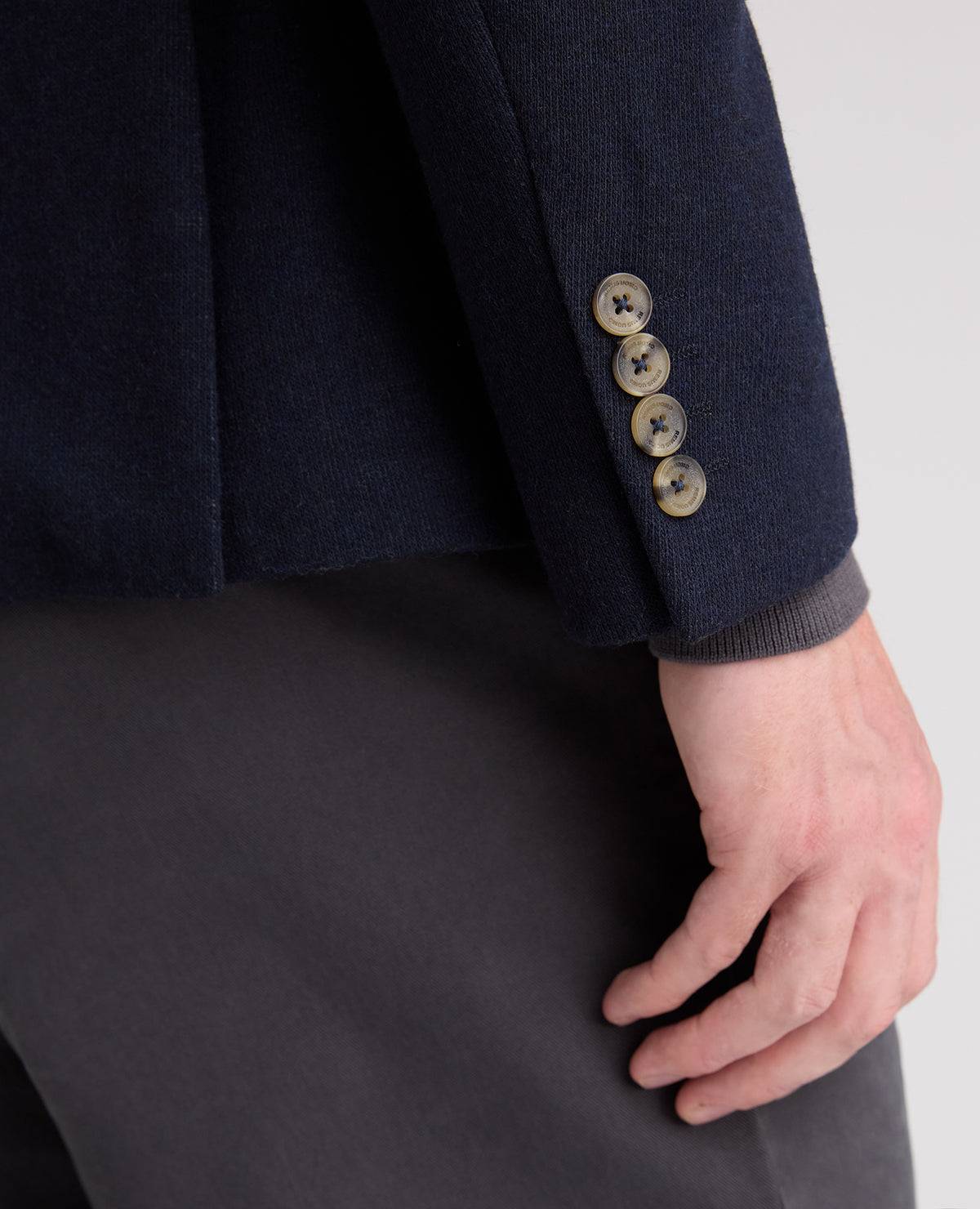Navy Antoni Wool Blend Jacket