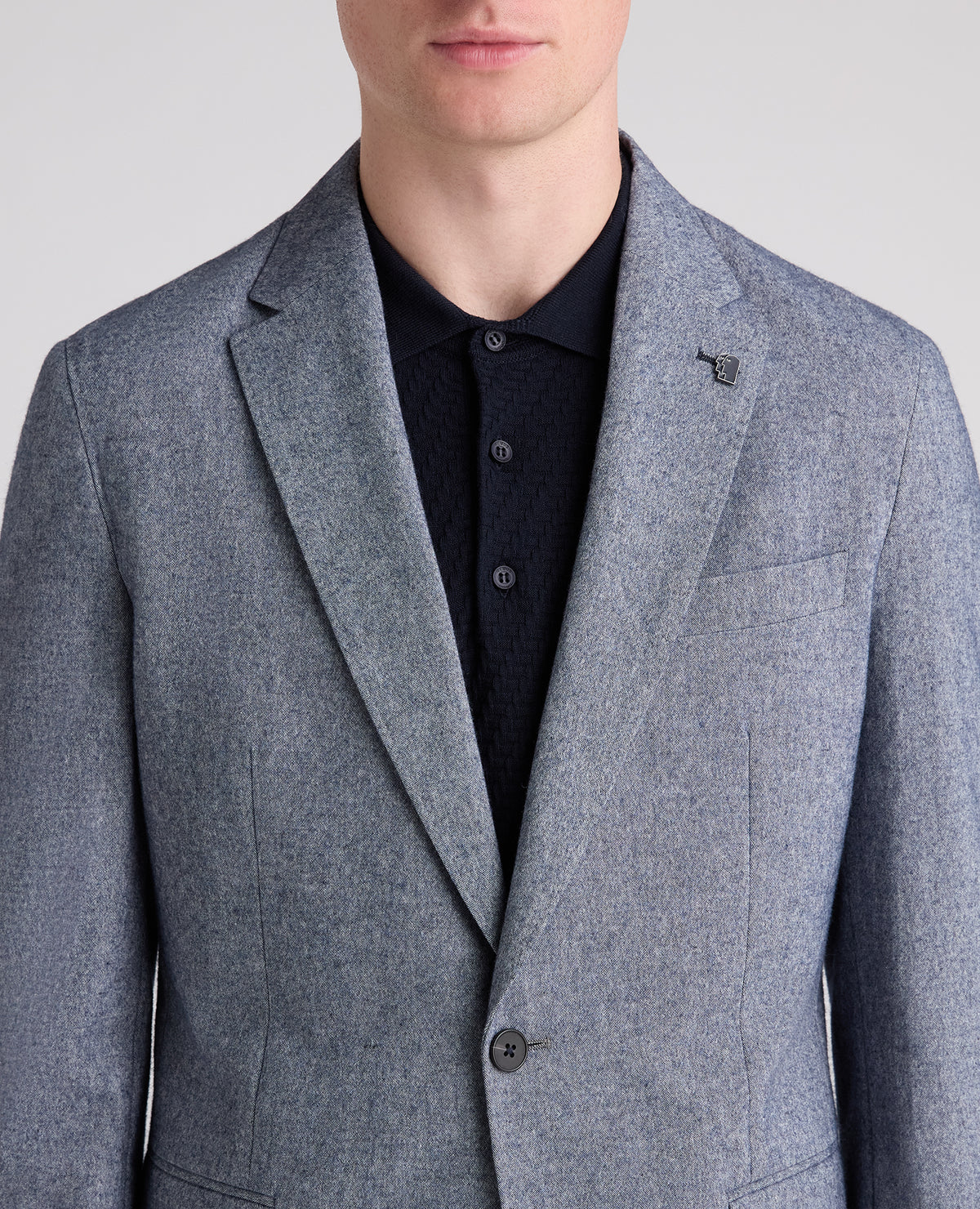 Blue Alto Wool Blend Jacket