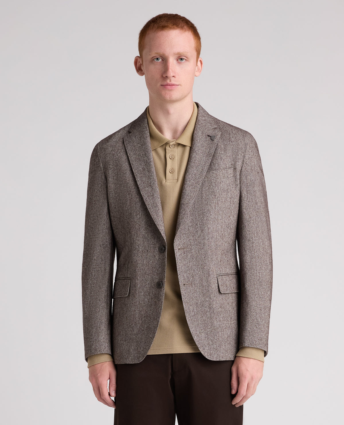 Brown Alto Wool Blend Jacket