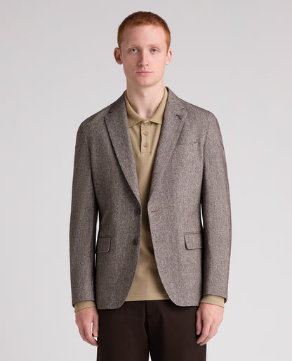 Brown Alto Wool Blend Jacket