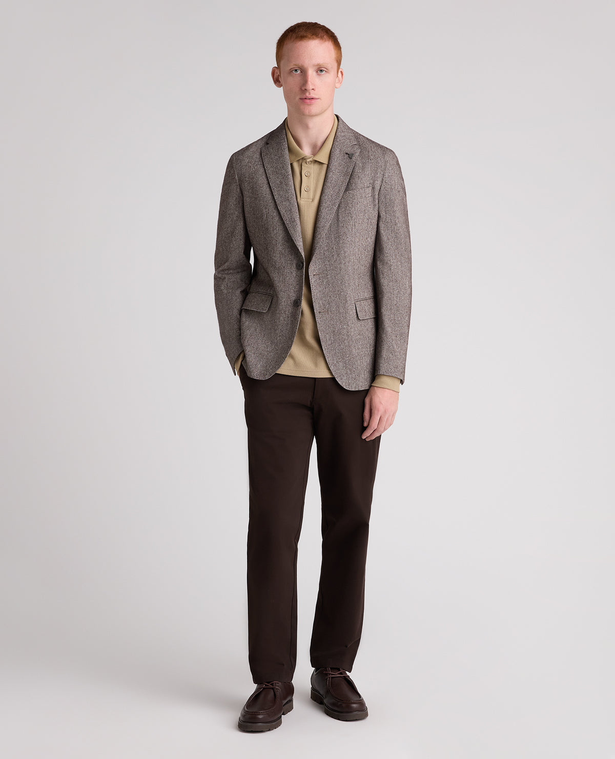 Brown Alto Wool Blend Jacket