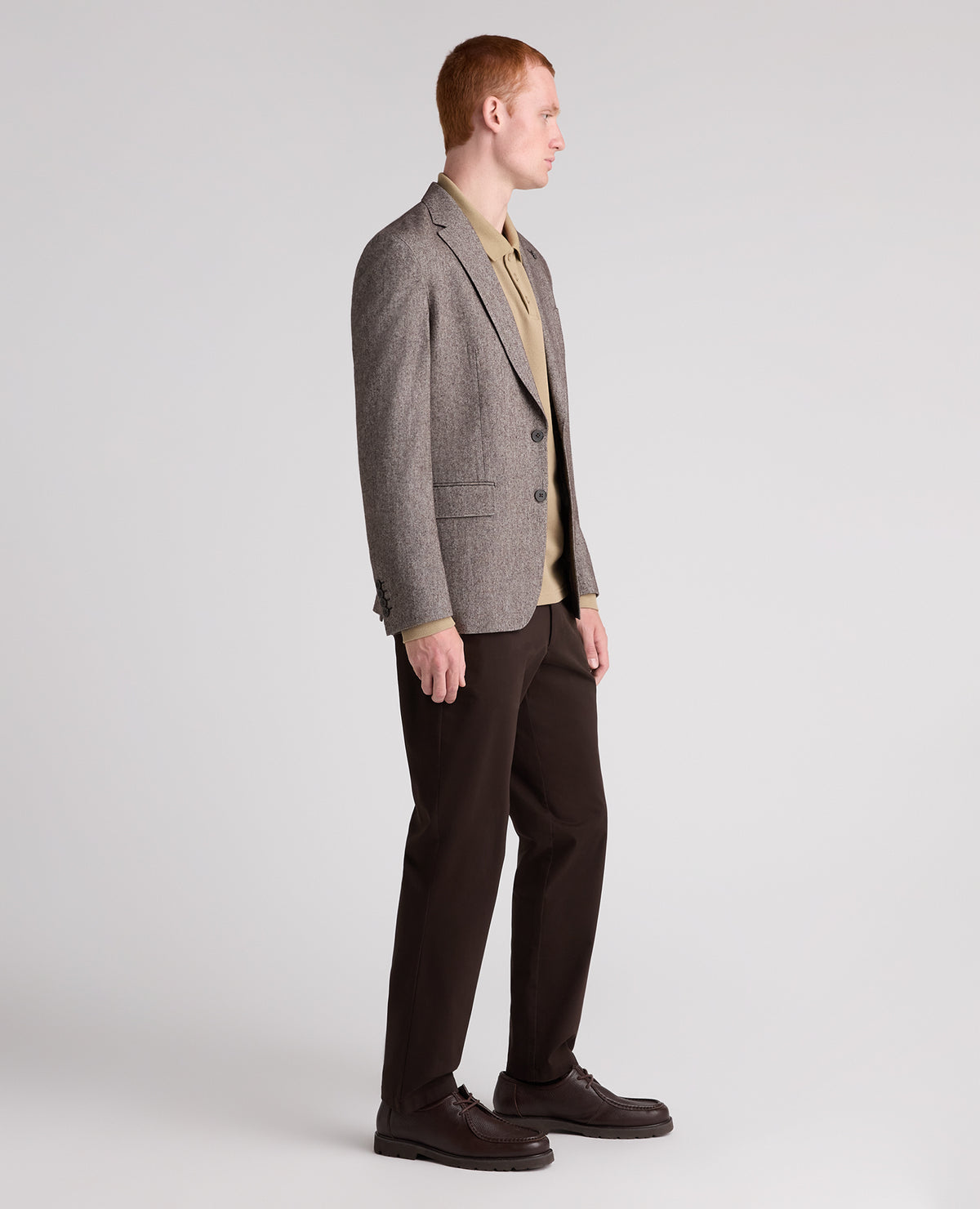 Brown Alto Wool Blend Jacket