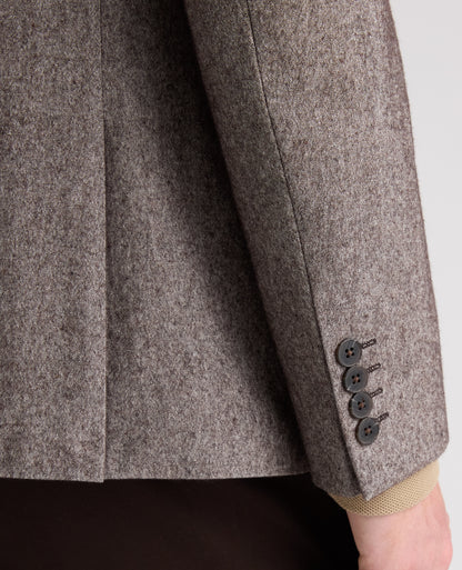Brown Alto Wool Blend Jacket