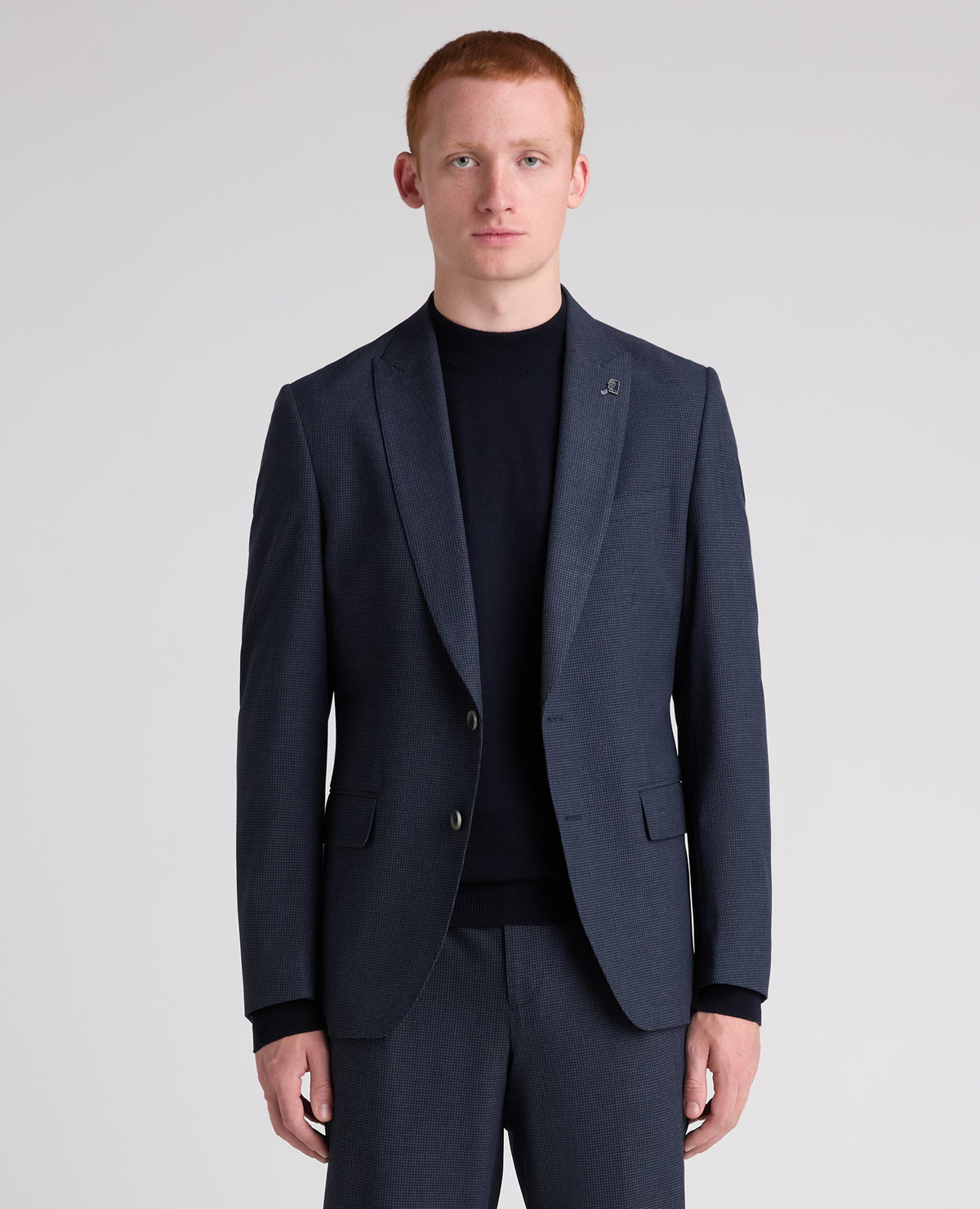 Dark Blue Alfonso Check Jacket