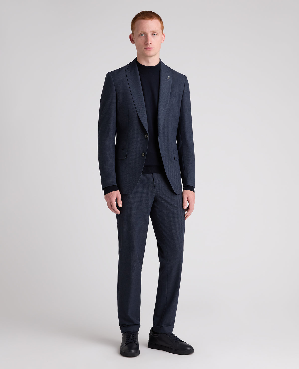 Dark Blue Alfonso Check Jacket