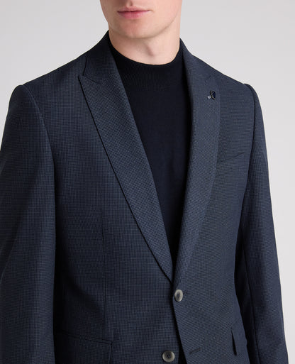 Dark Blue Alfonso Check Jacket