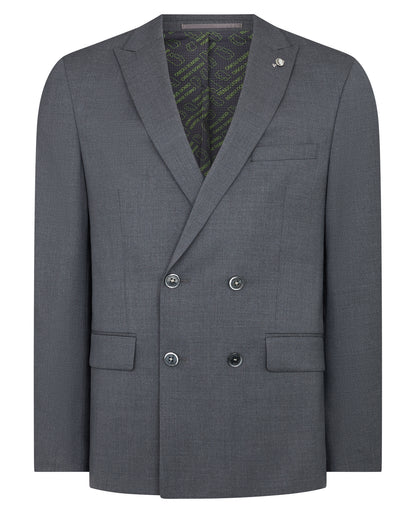 Man wearing a grey Slim Fit Wool-Rich Mix and Match Suit
