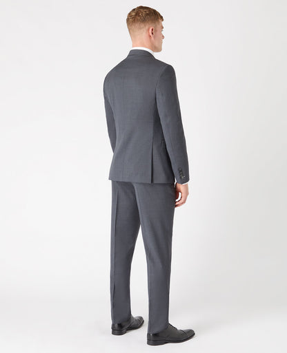 Man wearing a grey Slim Fit Wool-Rich Mix and Match Suit