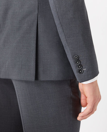 Man wearing a grey Slim Fit Wool-Rich Mix and Match Suit