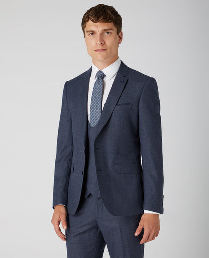 Man wearing a grey X-slim Fit Wool Rich Mix and Match Suit