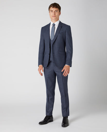 Man wearing a grey X-slim Fit Wool Rich Mix and Match Suit