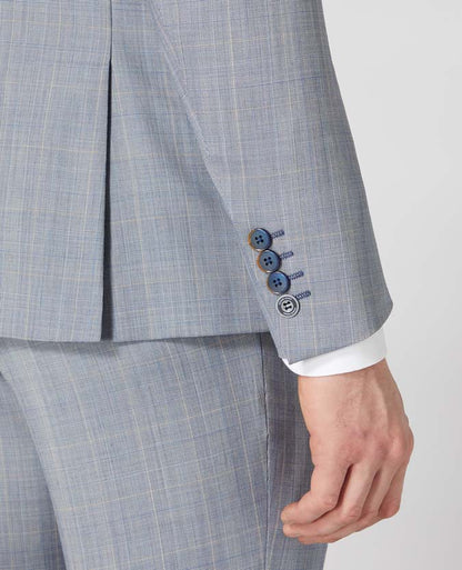 Man wearing a blue X-Slim Fit Wool-Rich Mix and Match Suit