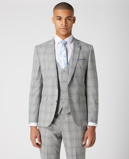 Man wearing a grey Slim Fit Mix and Match Suit