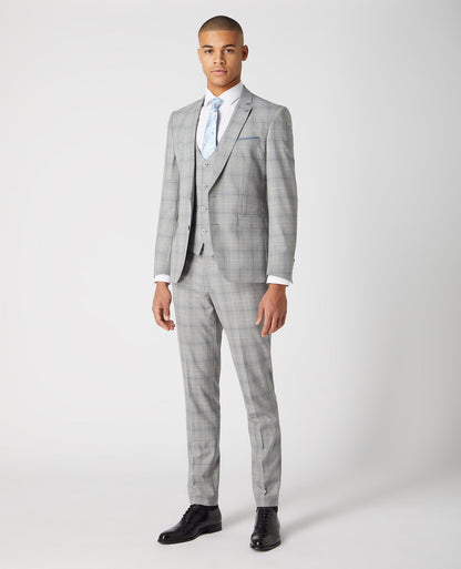 Man wearing a grey Slim Fit Mix and Match Suit