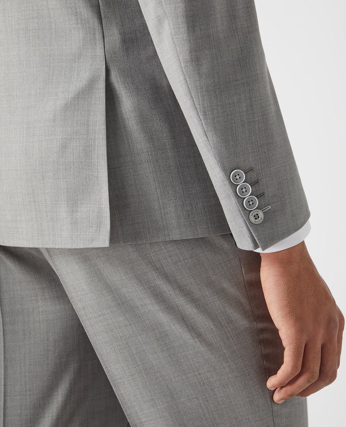 Man wearing a grey Slim Fit Mix and Match Suit