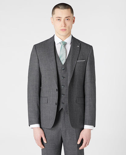 Man wearing a grey Mix and Match Suit Jacket
