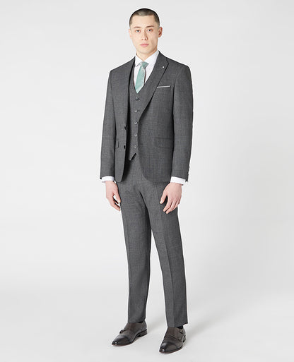 Man wearing a grey Mix and Match Suit Jacket