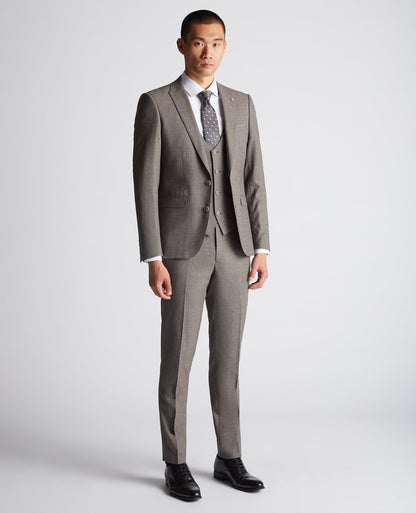 Man wearing a brown X-Slim Fit Wool Blend Mix And Match Suit