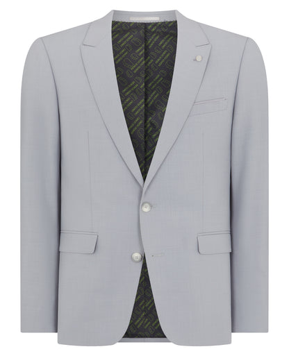 Man wearing a blue Slim Fit Mix and Match Wool-Blend Suit