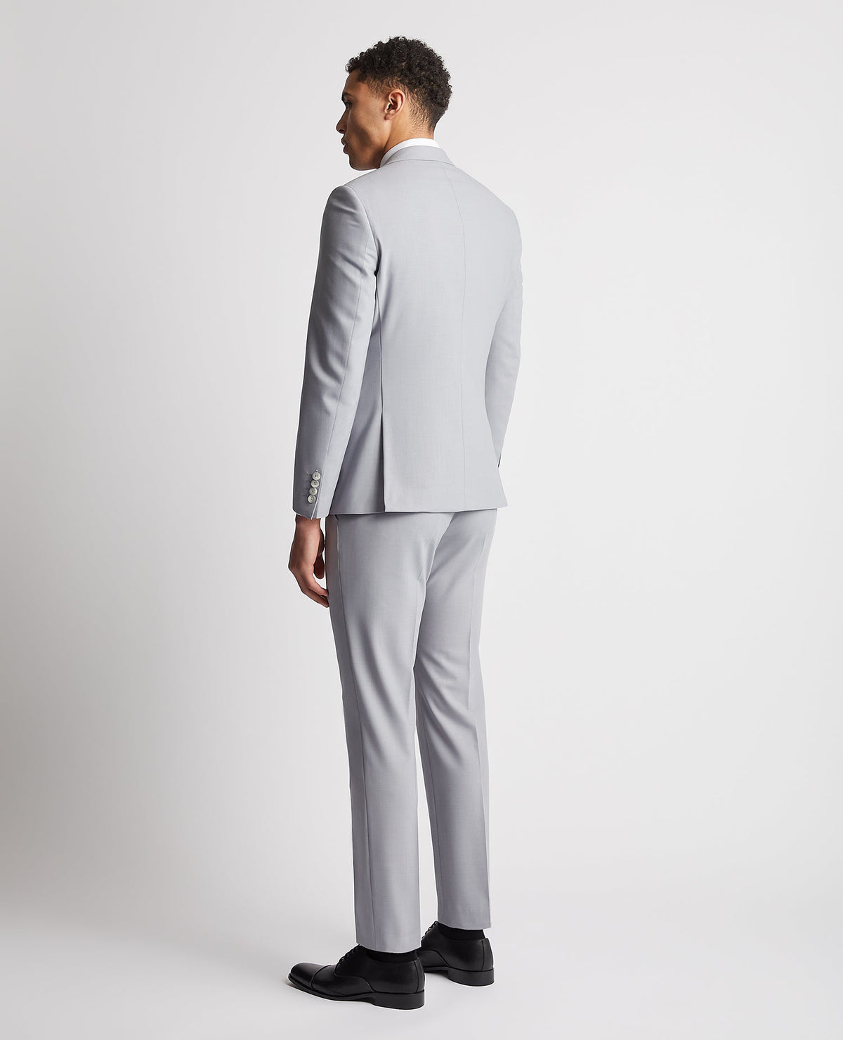 Man wearing a blue Slim Fit Mix and Match Wool-Blend Suit