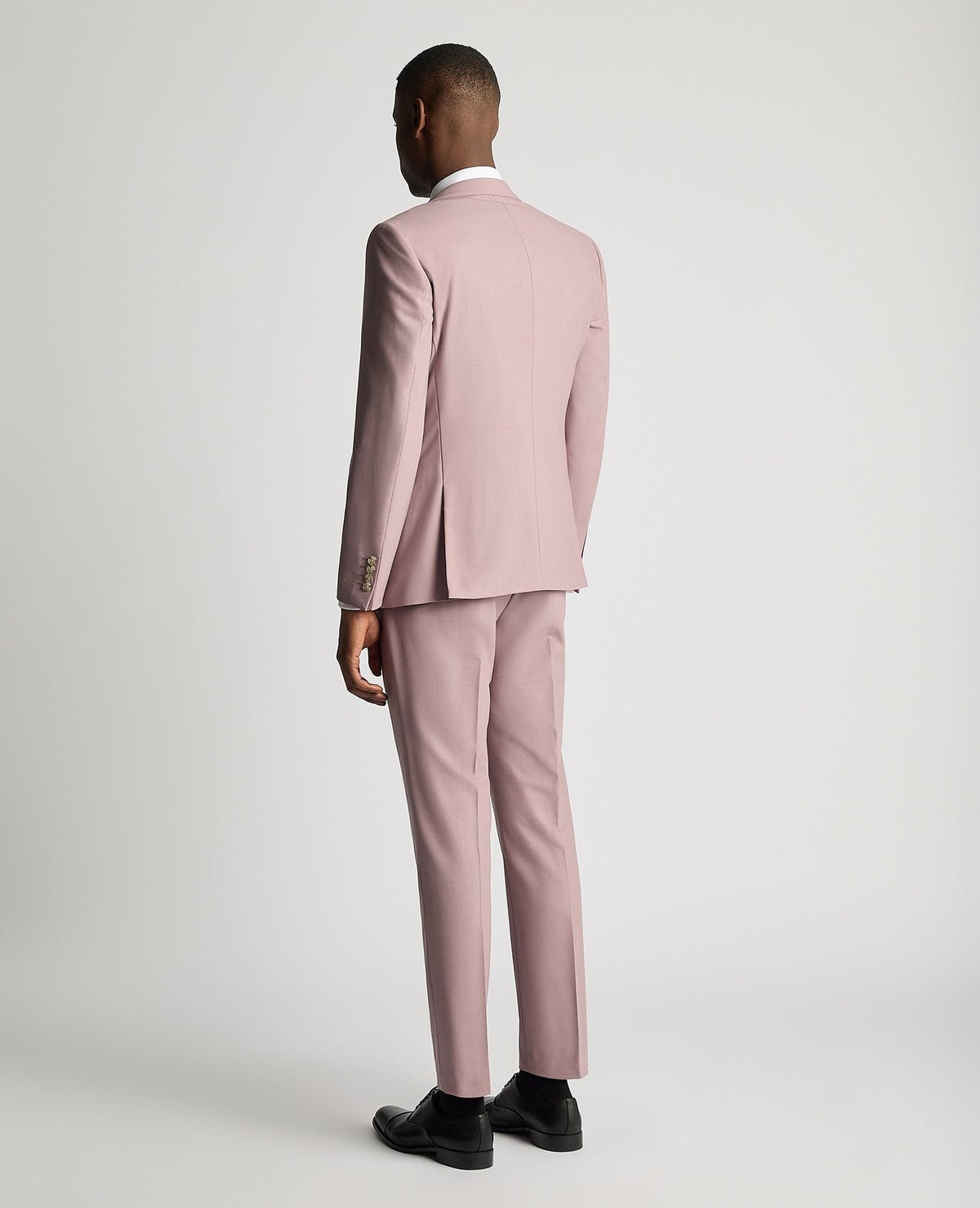 Man wearing a red Slim Fit Mix and Match Wool-Blend Suit