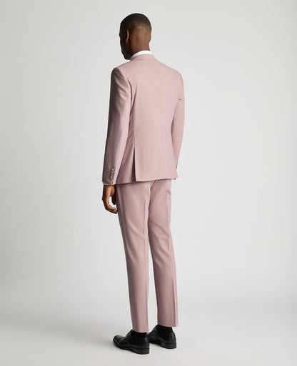 Man wearing a red Slim Fit Mix and Match Wool-Blend Suit