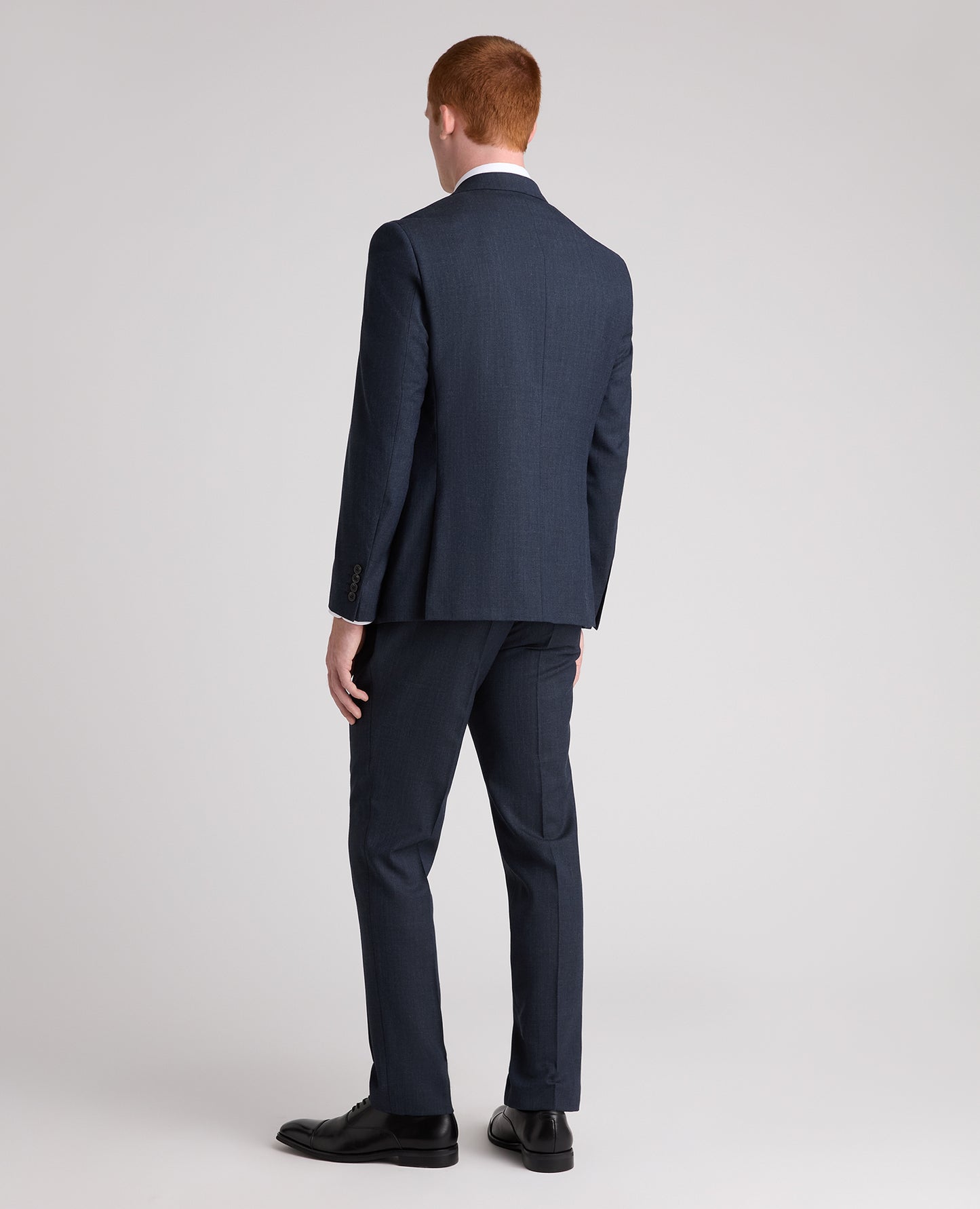 Dark Blue Tapered Fit Wool Rich Stretch Suit