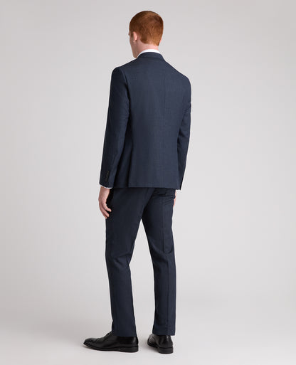 Dark Blue Tapered Fit Wool Rich Stretch Suit