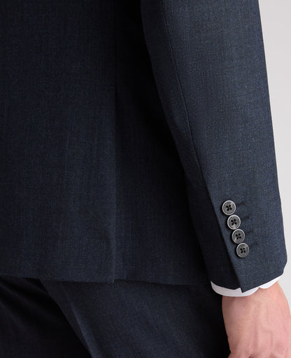 Dark Blue Tapered Fit Wool Rich Stretch Suit