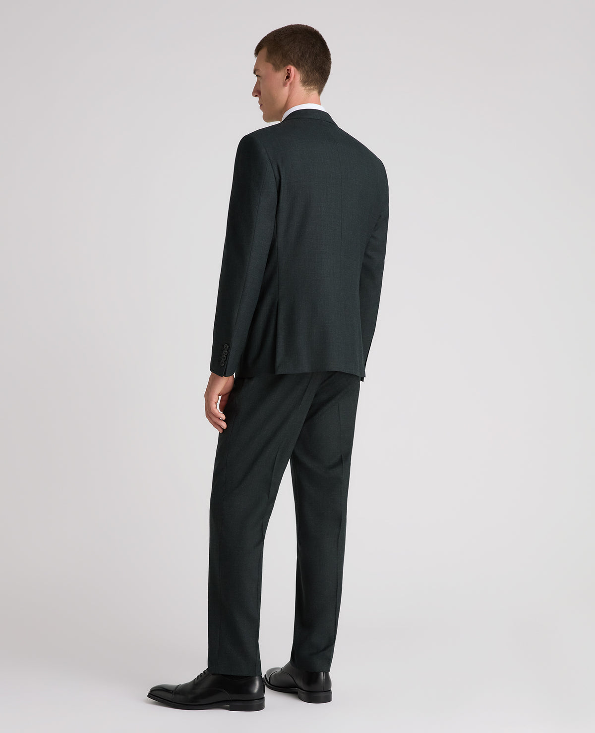 Dark Green Tapered Fit Wool Rich Suit