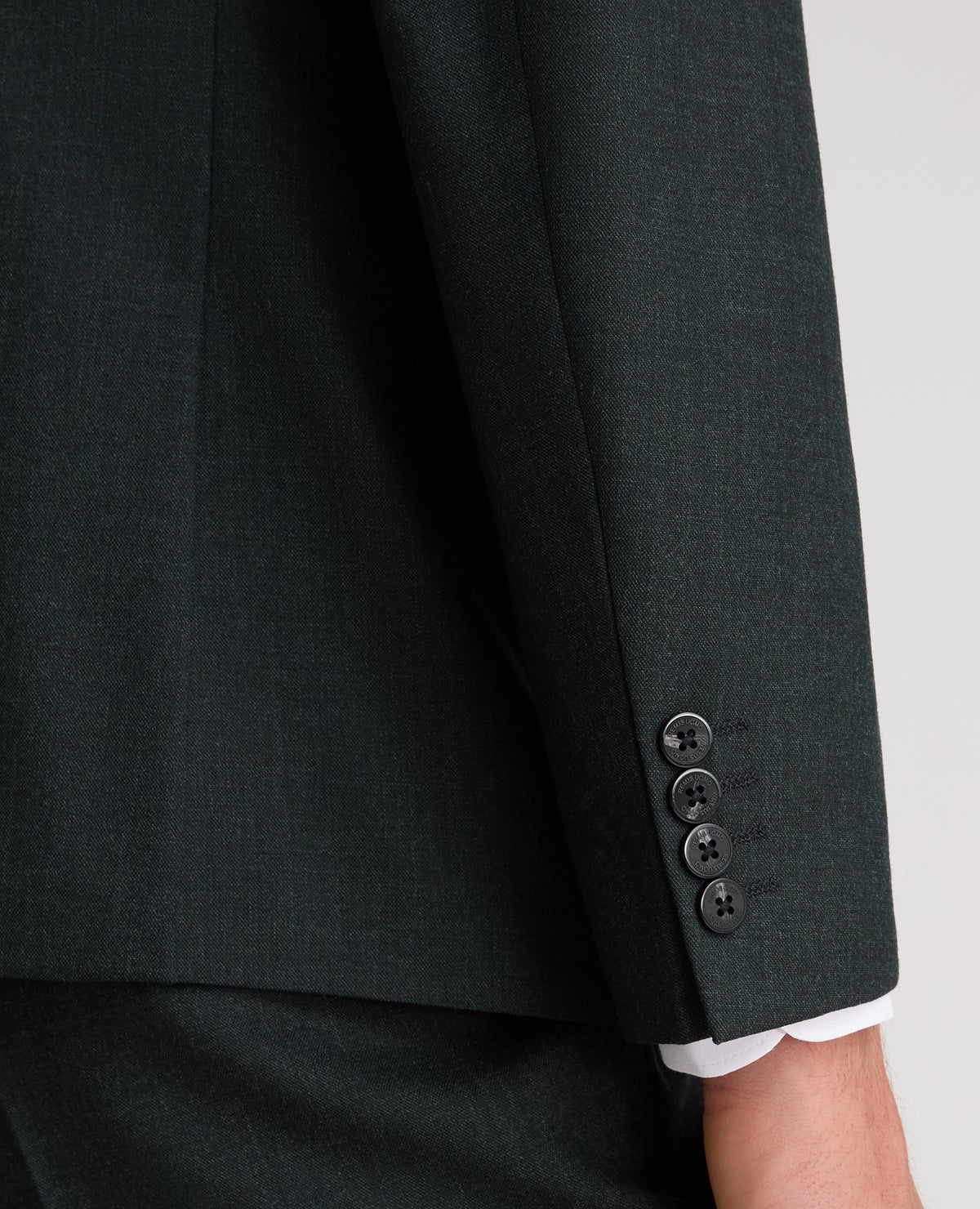 Dark Green Tapered Fit Wool Rich Suit