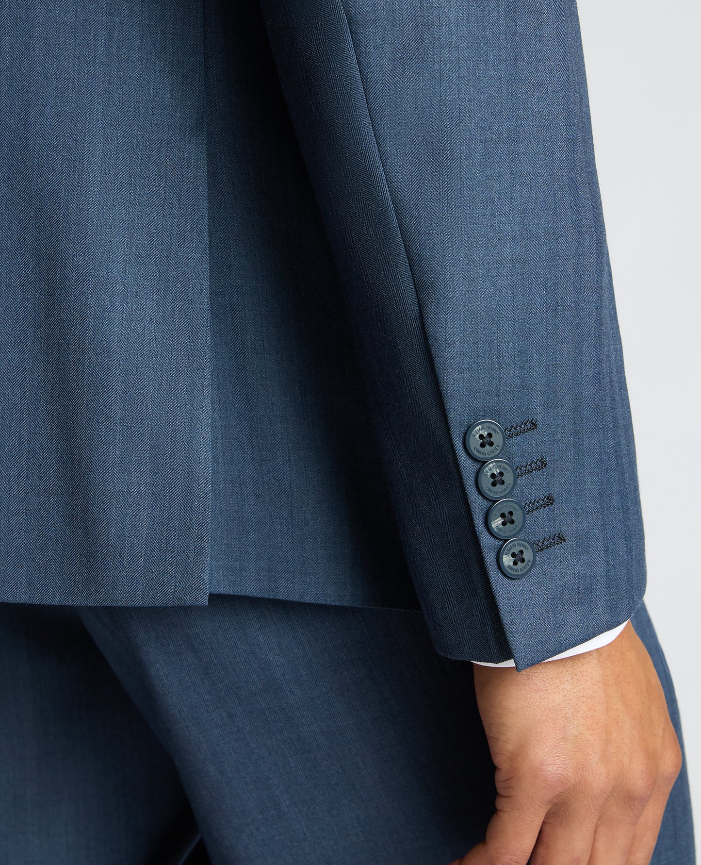 Tapered fit Wool Blend Suit Jacket