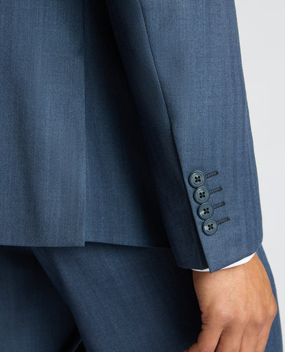 Tapered fit Wool Blend Suit Jacket