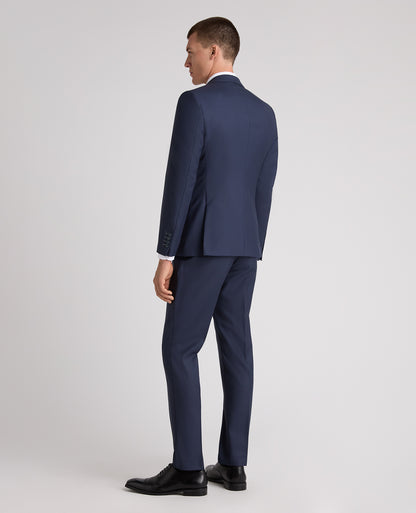 Dark Blue Slim Fit Wool Rich Massa Jacket