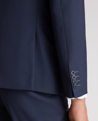 Dark Blue Slim Fit Wool Rich Suit
