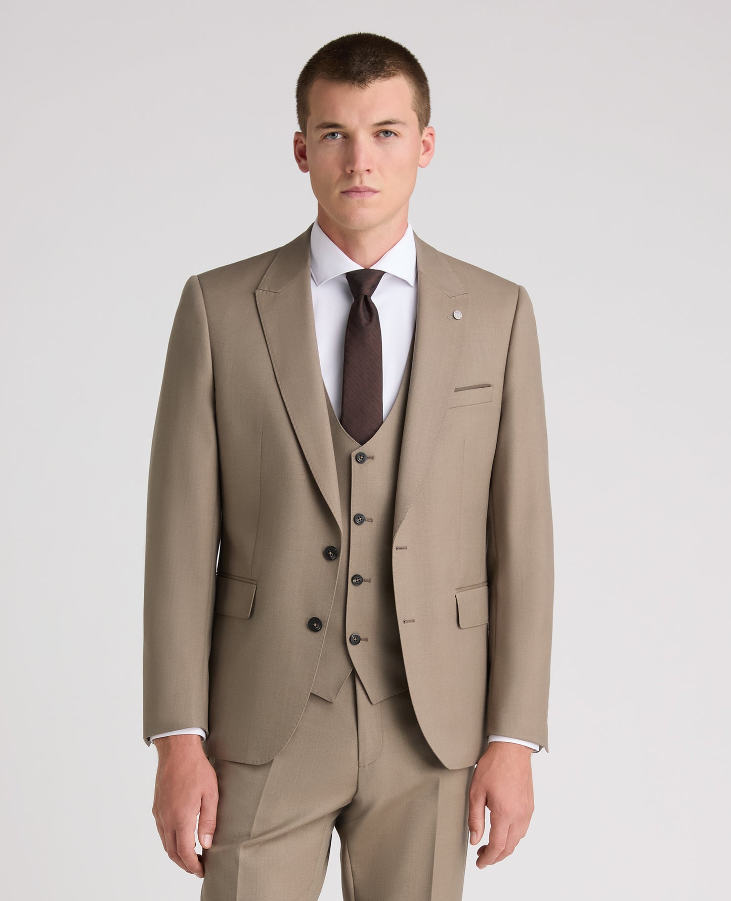 Stone Slim Fit Wool Rich Suit