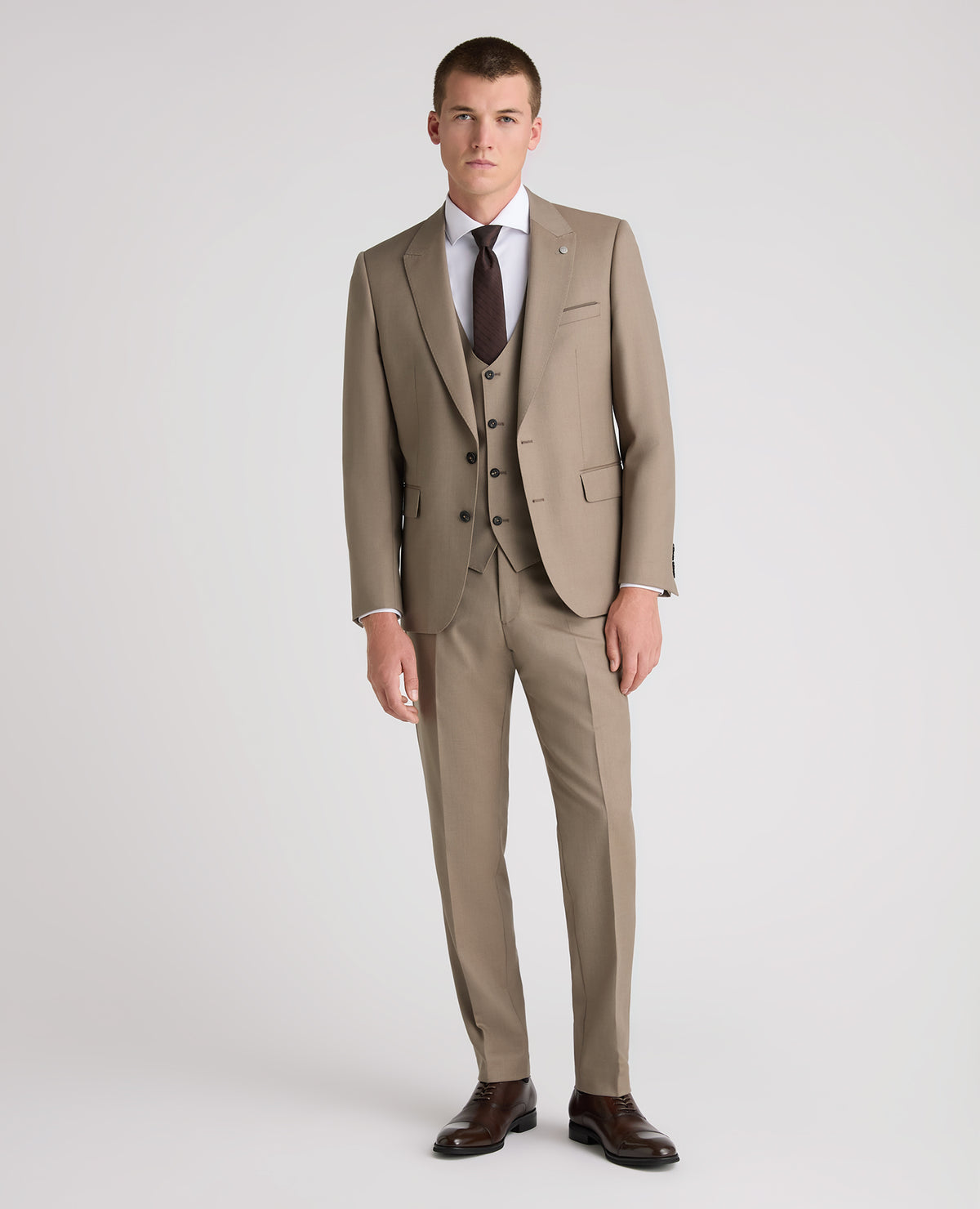 Stone Slim Fit Wool Rich Massa Jacket