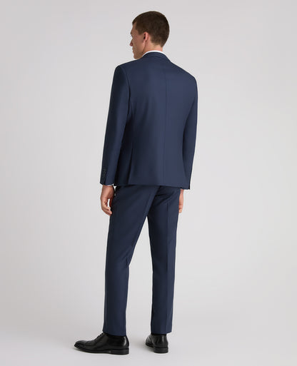 Dark Blue Tapered Fit Wool Rich Suit