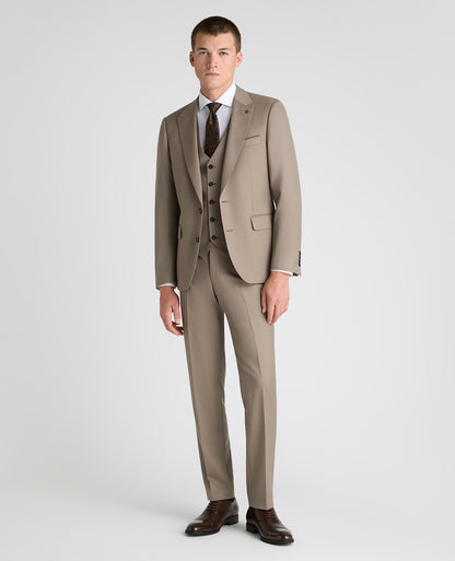 Stone Tapered Fit Wool Rich Suit Jacket